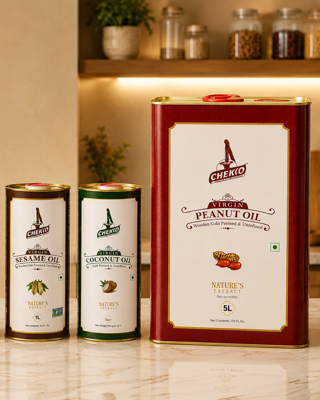 Wooden cold pressed & unrefined oil | Chekko