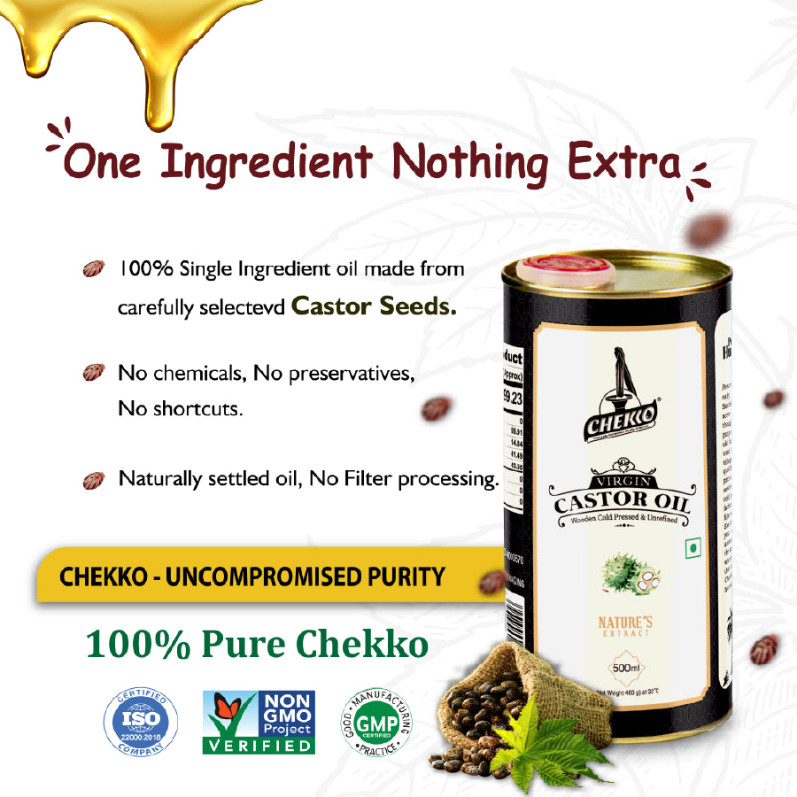 Chekko Cold Pressed Virgin Castor Oil