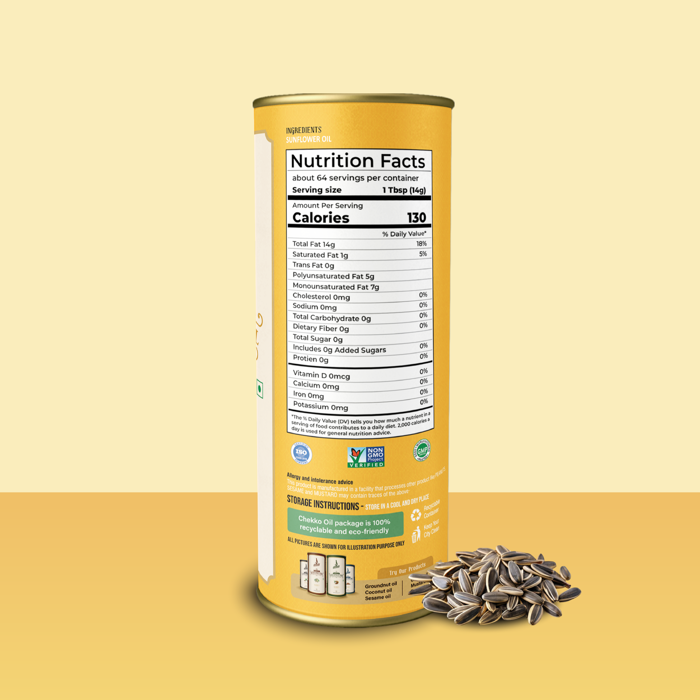 Chekko Cold Pressed Virgin Sunflower Oil