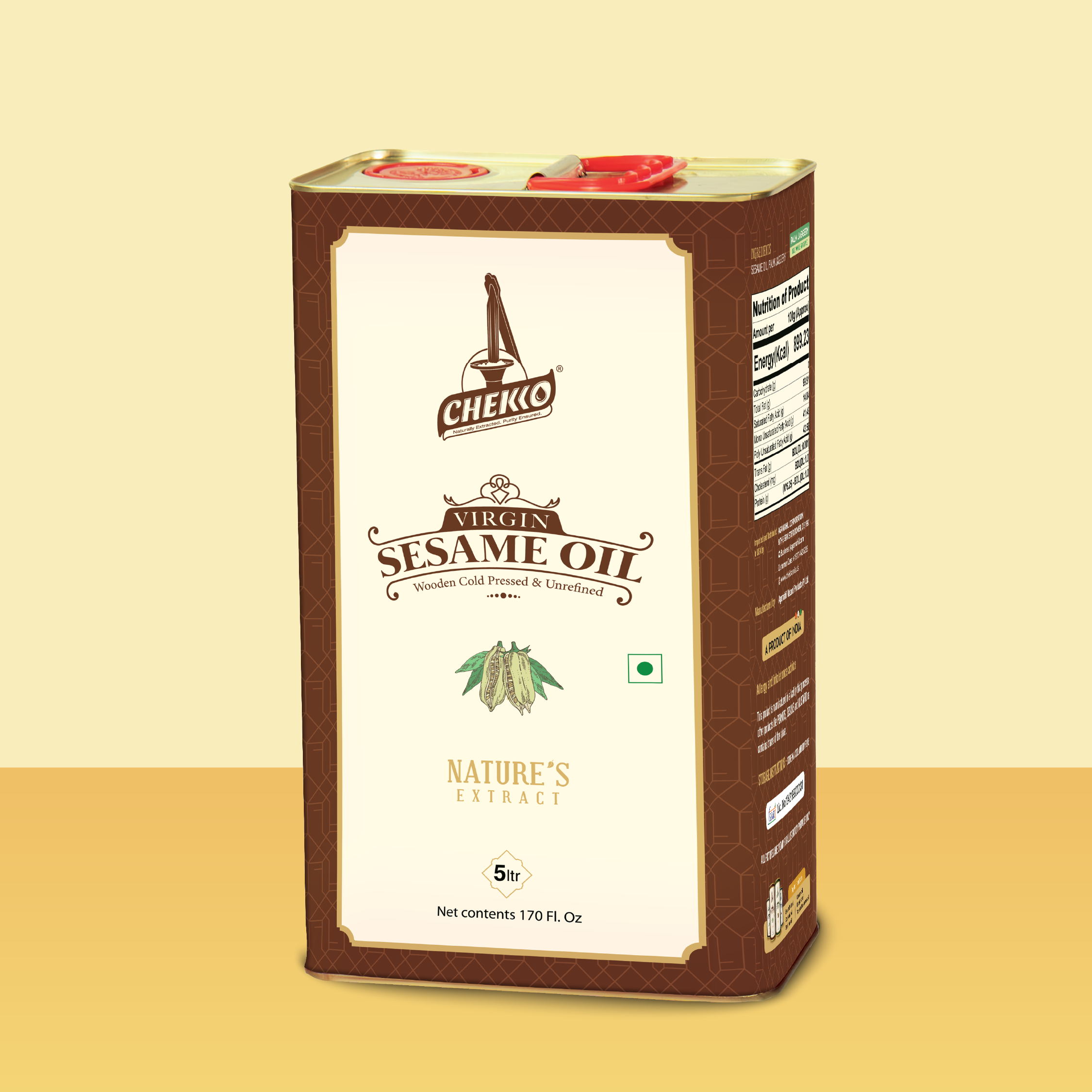 Chekko Cold Pressed Virgin Sesame Oil