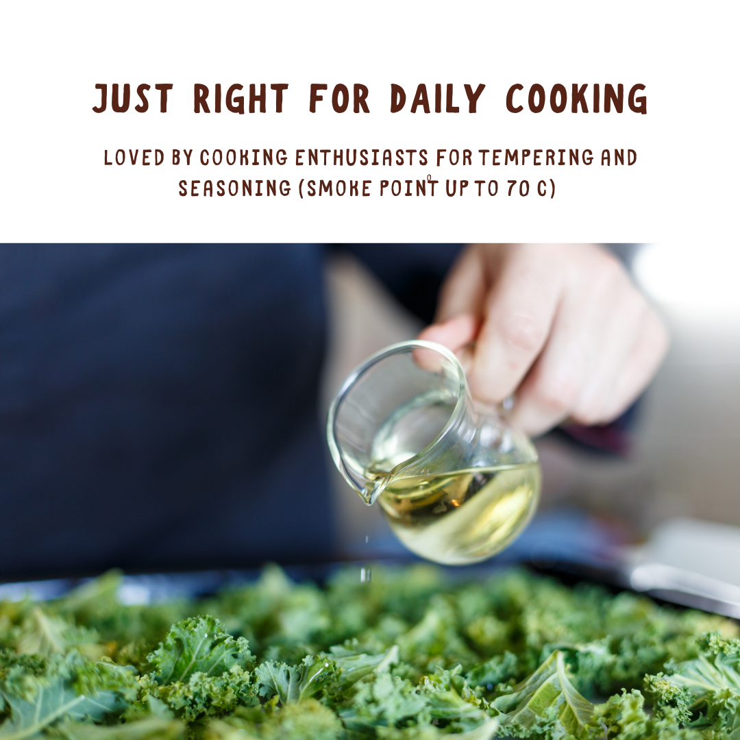 Loved by cooking enthuriasts for tempering and seasoning