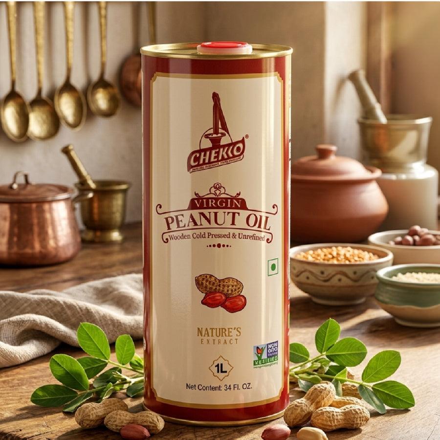 Chekko Cold Pressed Virgin Groundnut /Peanut Oil