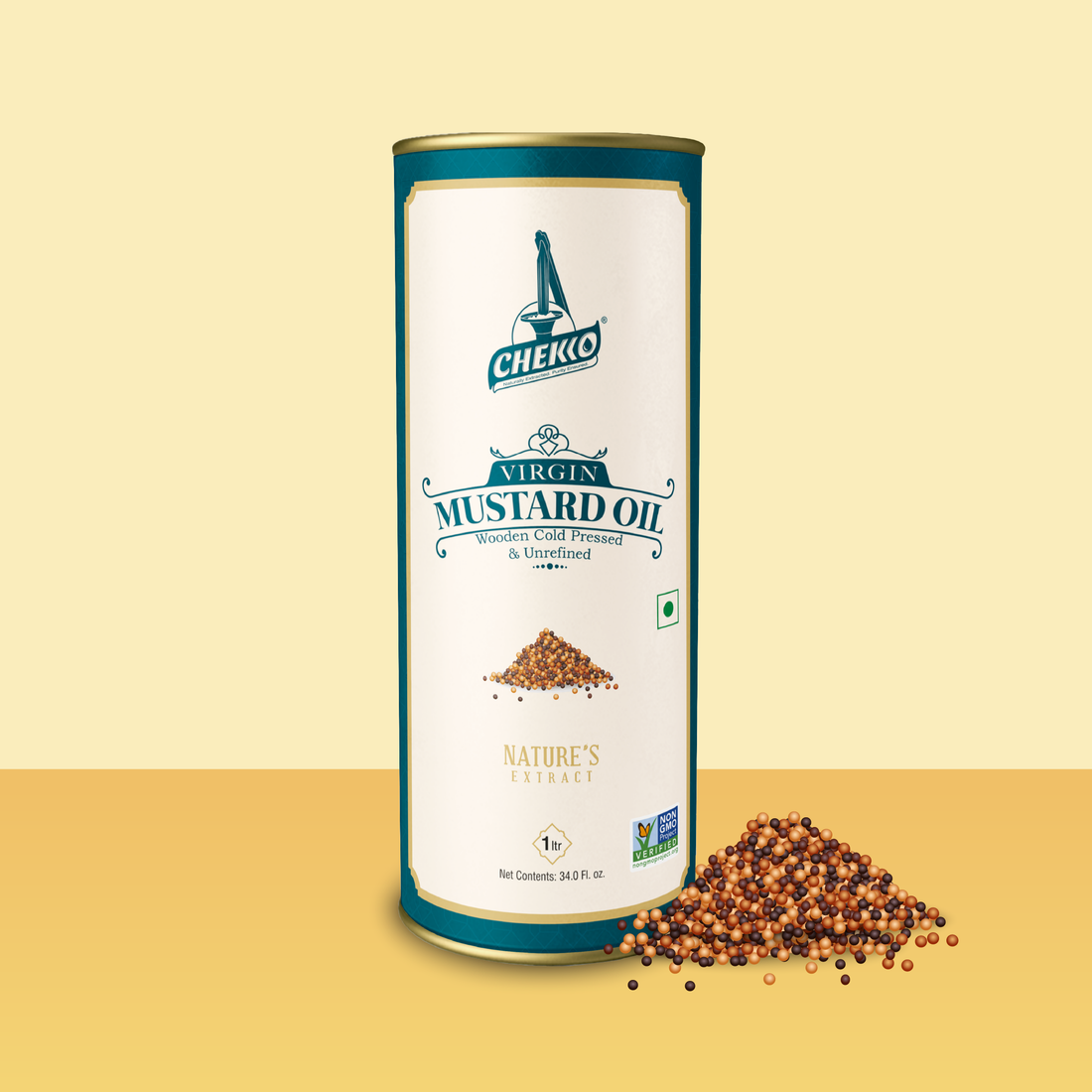 Chekko Cold Pressed Virgin Mustard Oil