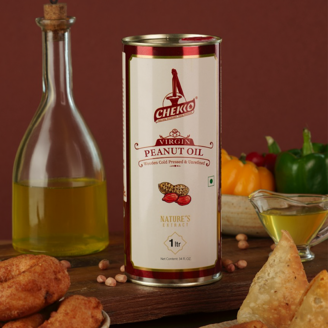 Wooden Cold Pressed Peanut Oil