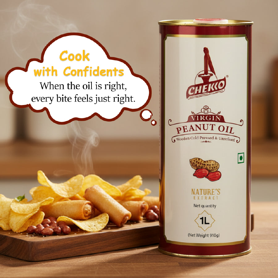 Chekko Cold Pressed Virgin Groundnut /Peanut Oil