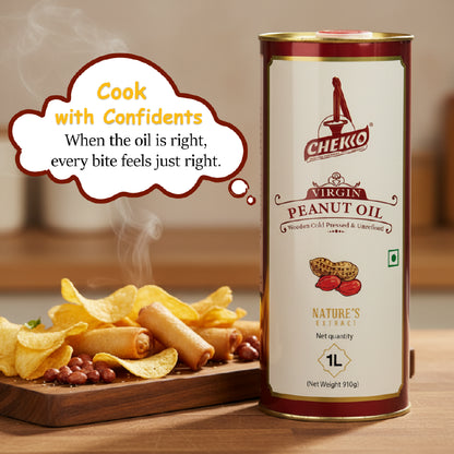 Chekko Cold Pressed Virgin Groundnut /Peanut Oil