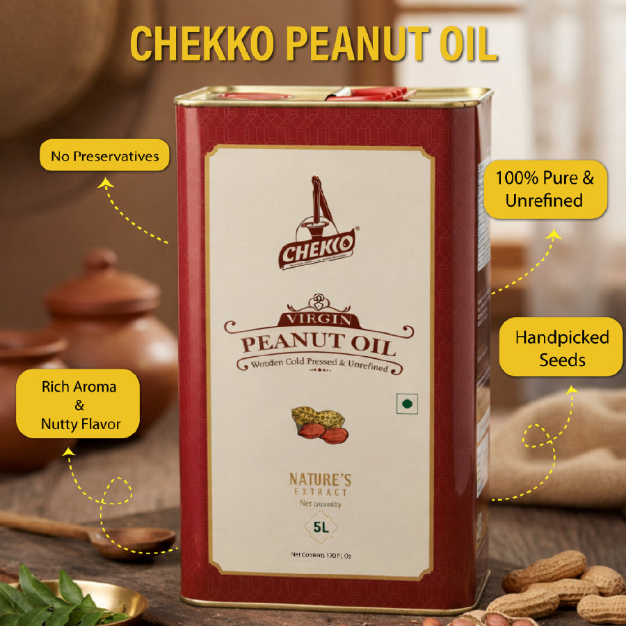 Chekko Cold Pressed Virgin Groundnut /Peanut Oil