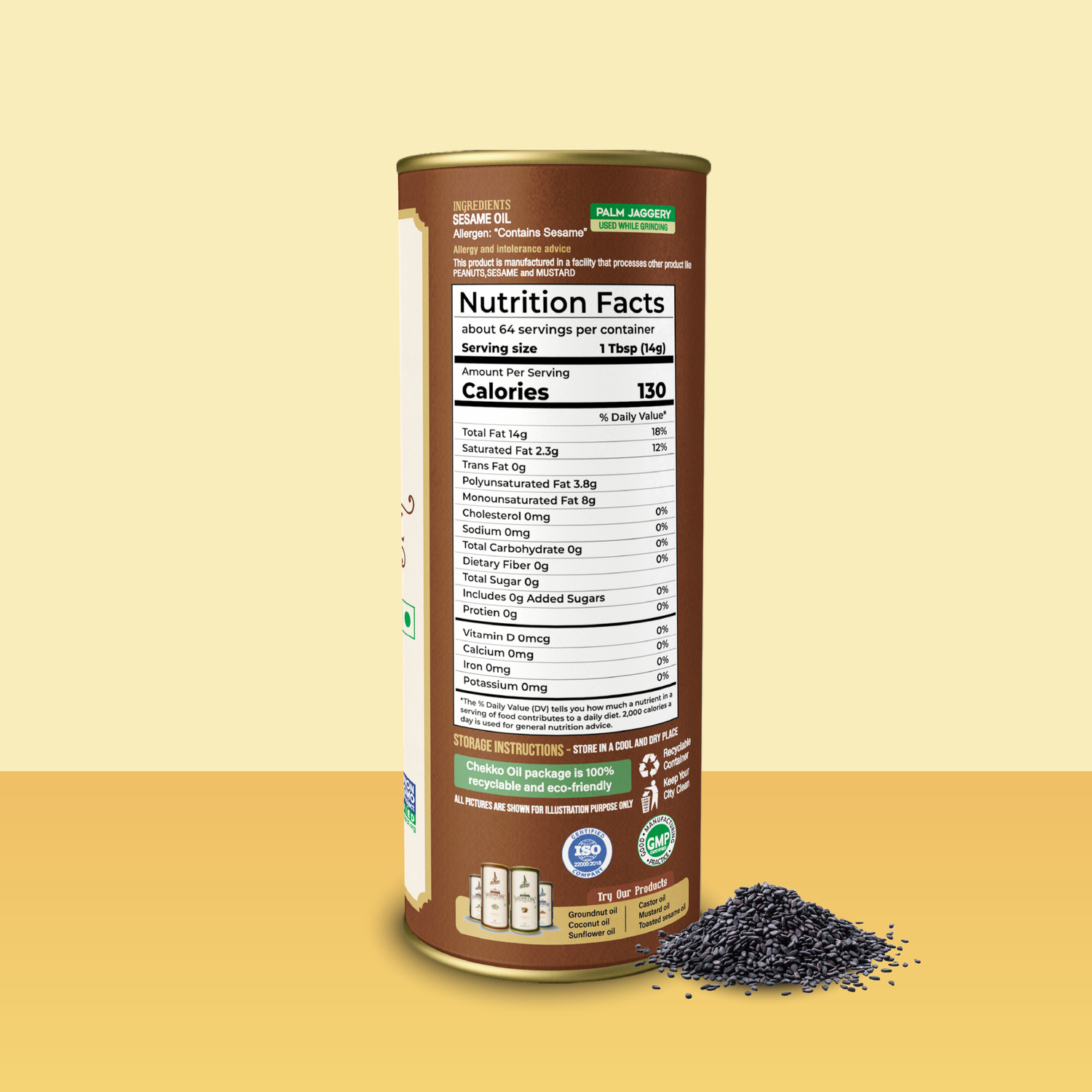 Chekko Cold Pressed Virgin Sesame Oil