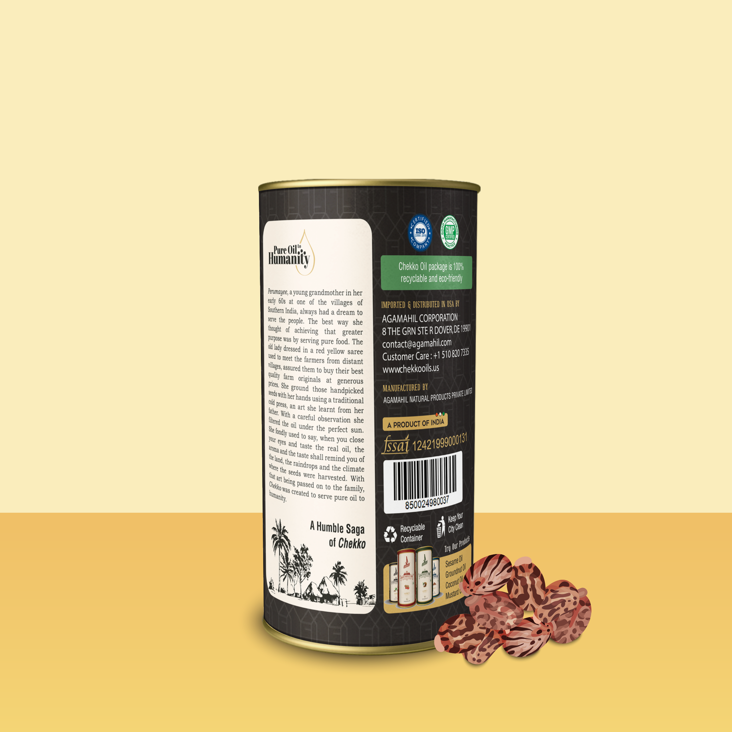 Chekko Cold Pressed Virgin Castor Oil