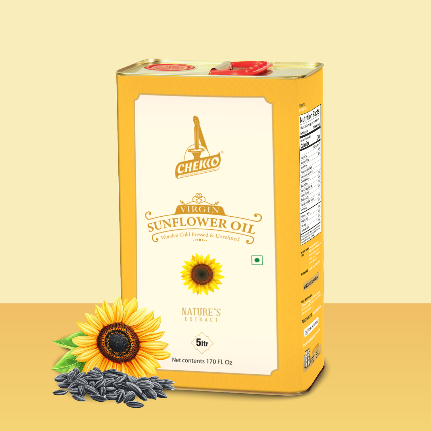 Chekko Cold Pressed Virgin Sunflower Oil